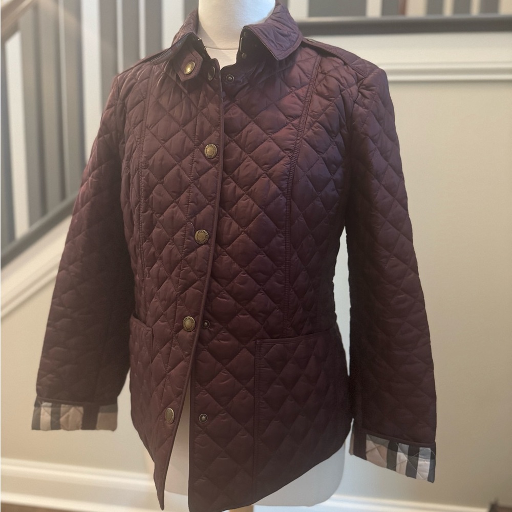 Burberry Quilted Women's Jacket - Burgandy